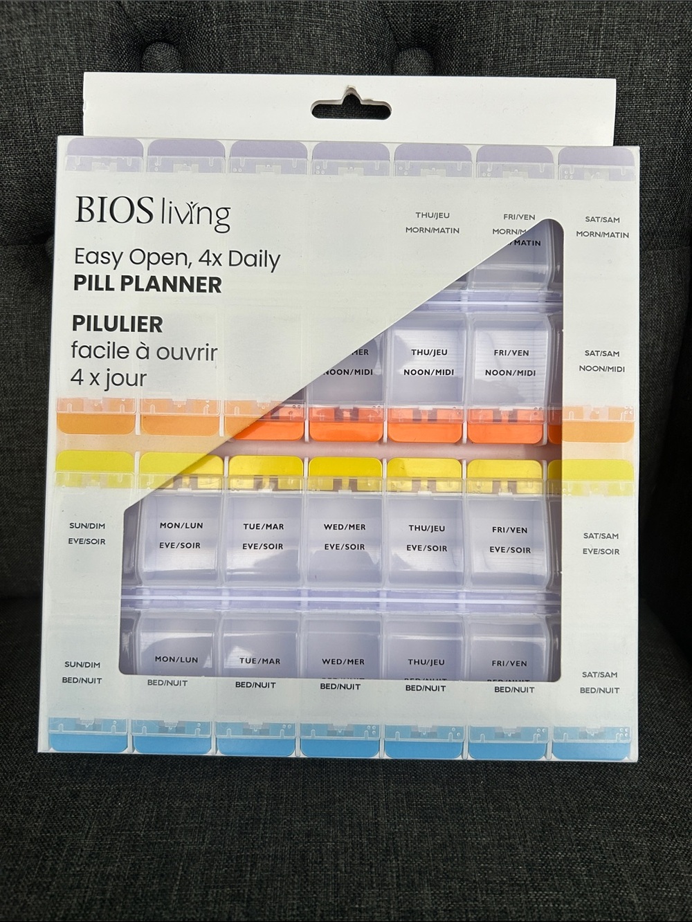NEW 🆕 BIOS living Easy Open 4x Daily Pill Planner